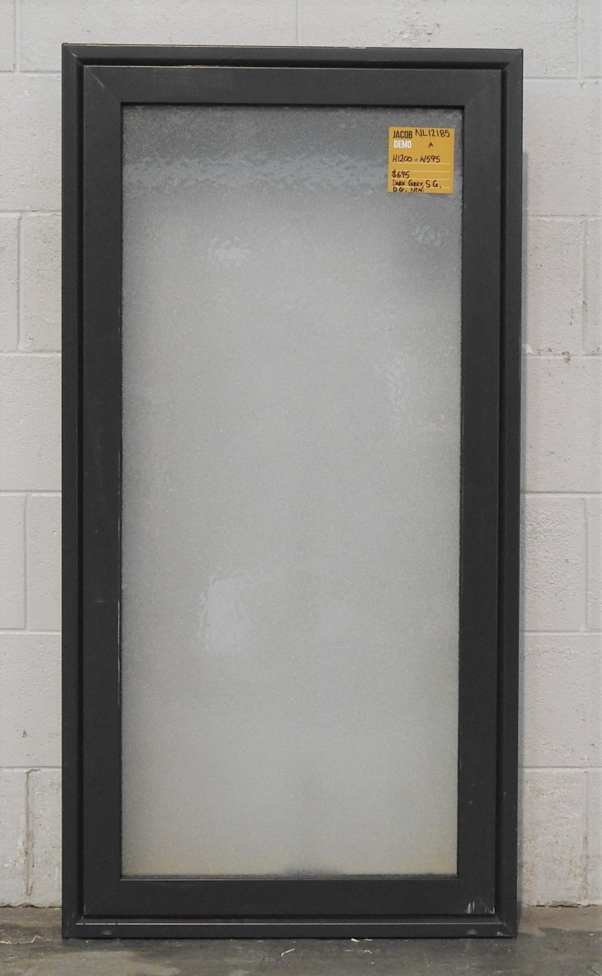 Dark Grey Aluminium Awning Window - Double Glazed