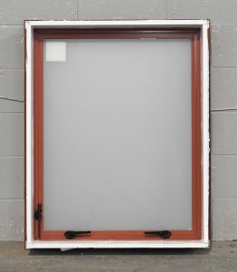 Pioneer Red Aluminium Single Awning Window