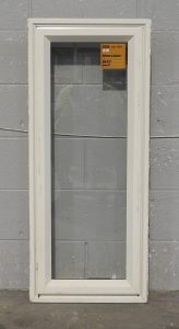 Off White Aluminium Single Awning Portrait Window