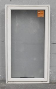 Off White Aluminium Single Awning Portrait Window