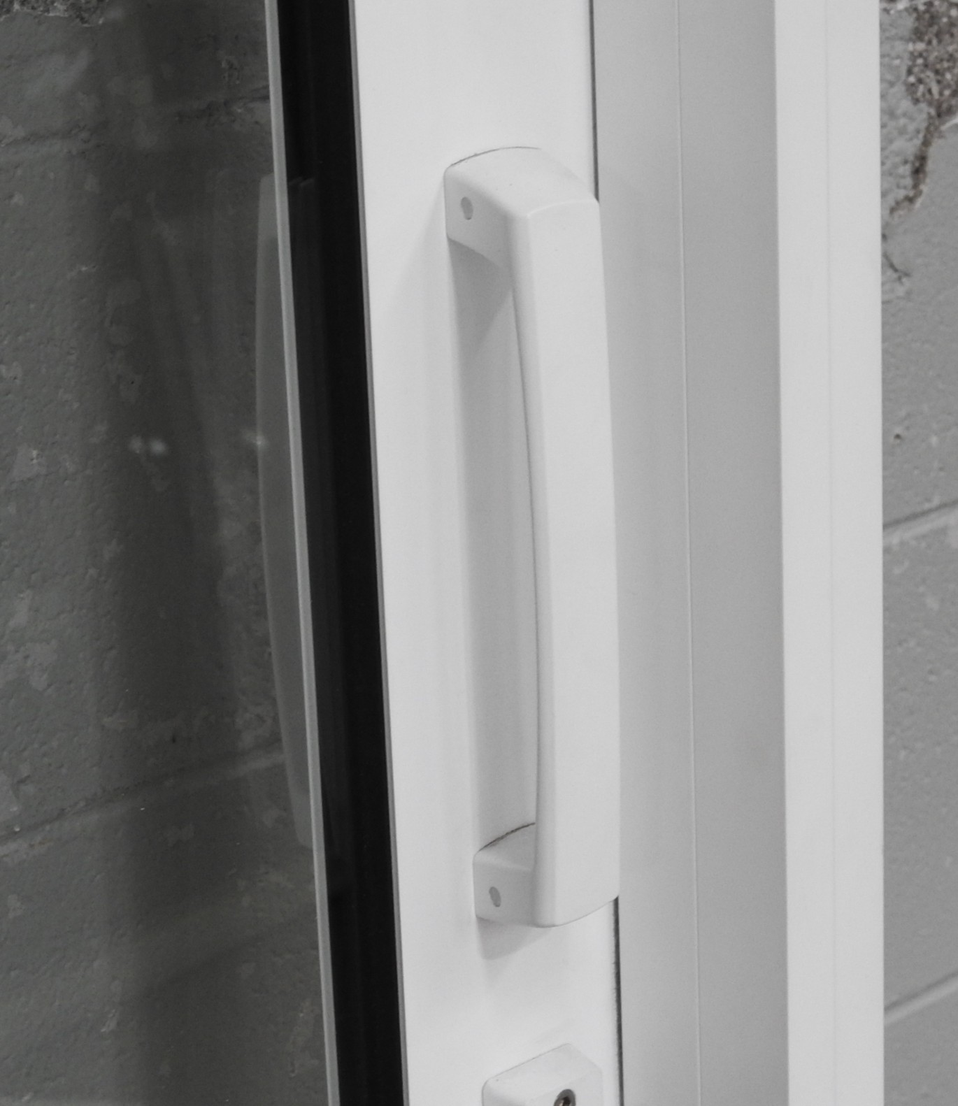 White Aluminium Sliding Door - Double Glazed New