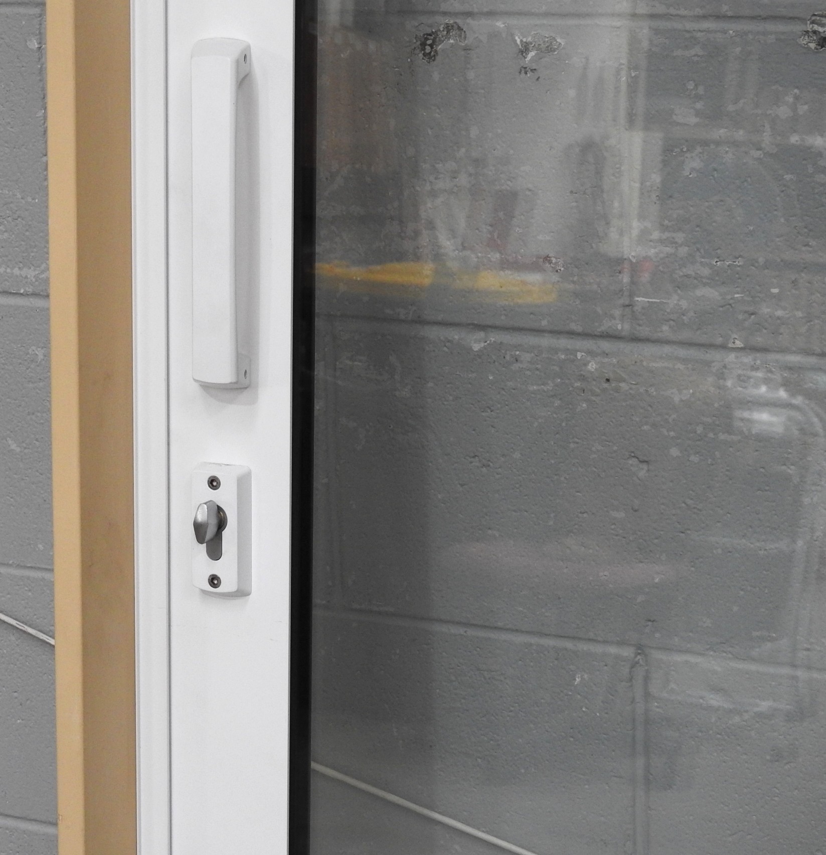 White Aluminium Sliding Door - Double Glazed New