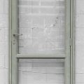Mist Green Aluminium Door - Opens Out From Left