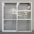 Off White Aluminium Sliding Door - Opens Left to Right