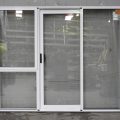 White Aluminium Sliding Door - Double Glazed