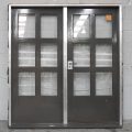 Wooden 6-Light Entrance Door With Sidelight