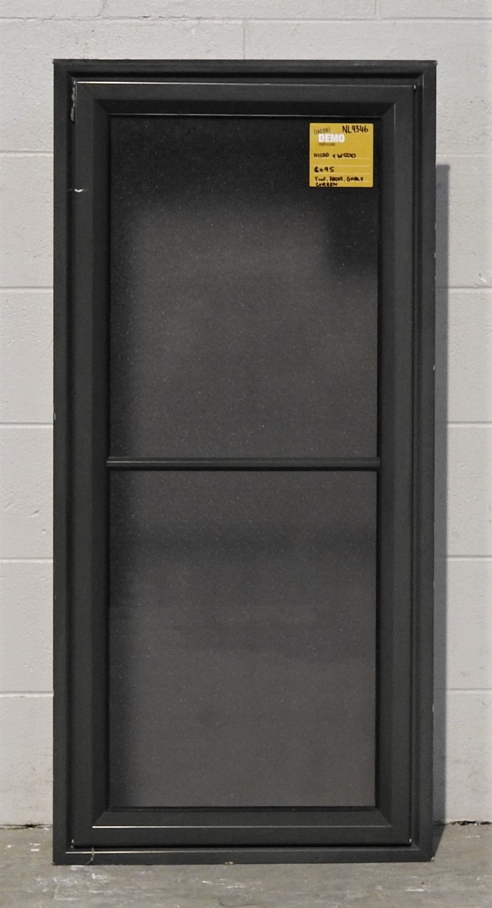 gable green Aluminium casement window - single side hung sash