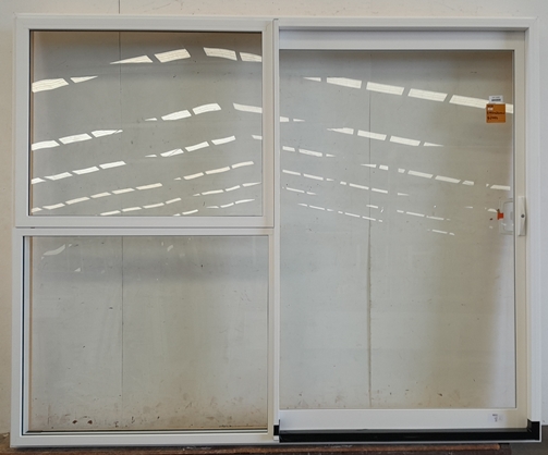 Brand New- Matt Appliance White Aluminium Sliding Door
