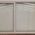 Off white aluminium awning window