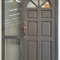 Ironsand aluminium frame with Solid timber door
