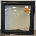 Black aluminium awning window
