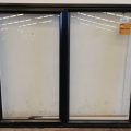Black aluminium awning window