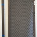 Brown aluminium sliding Security screen door