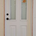 Wooden entrance door