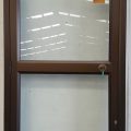Bronze aluminium door- opens out