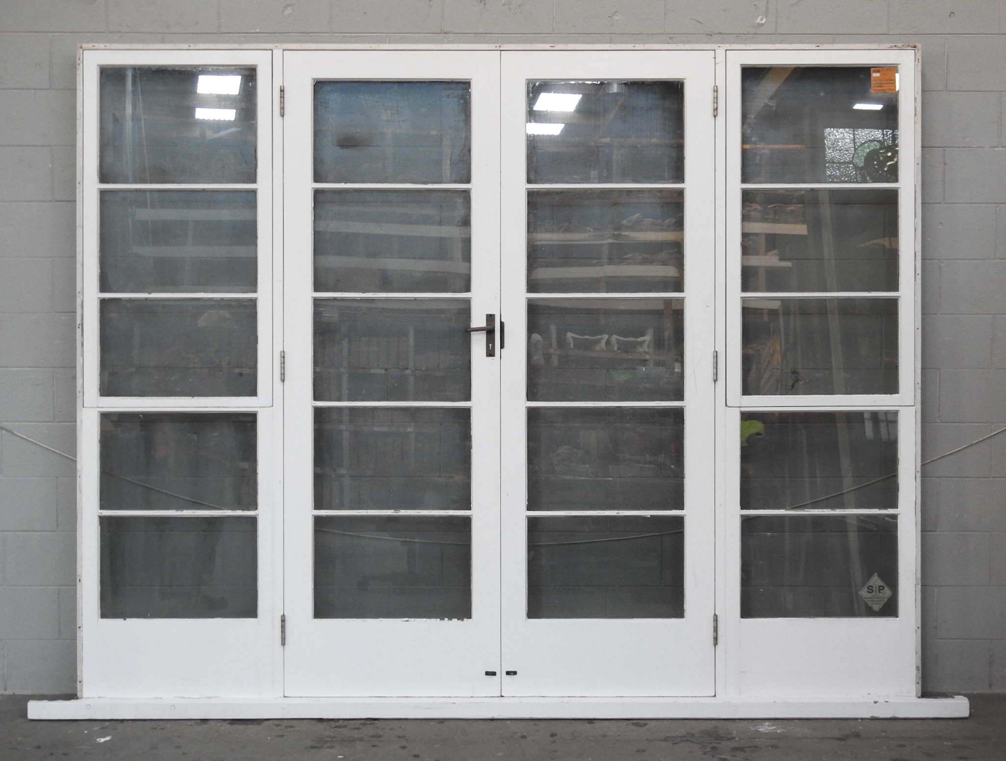 Wooden 5-Light French Doors With Sidelights - Native Timber