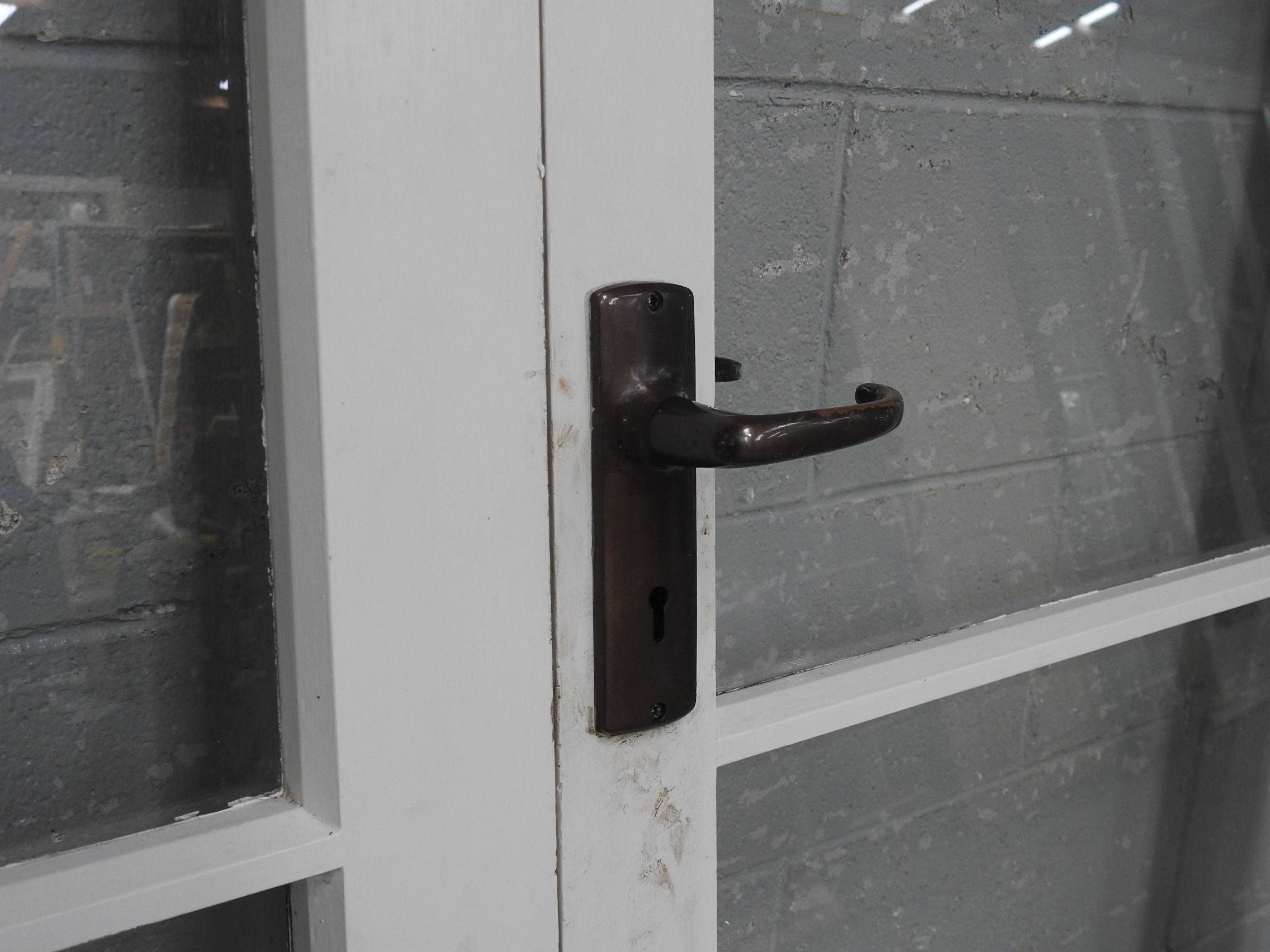 Wooden 4-Light French Doors With Sidelights