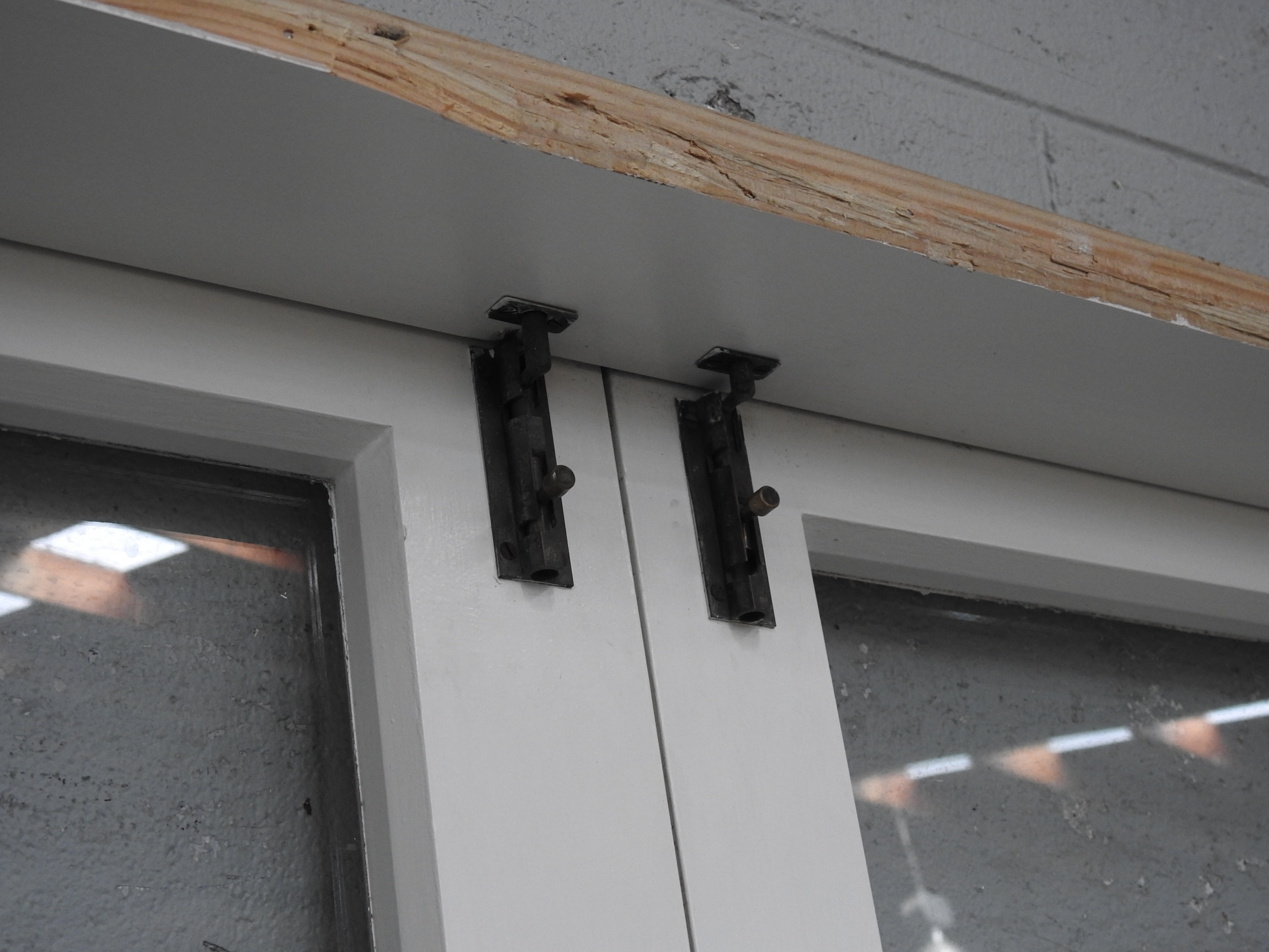 Wooden 4-Light French Doors With Sidelights