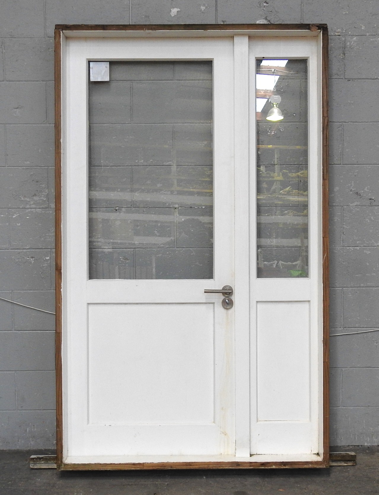 Wooden Entrance Door With Sidelight