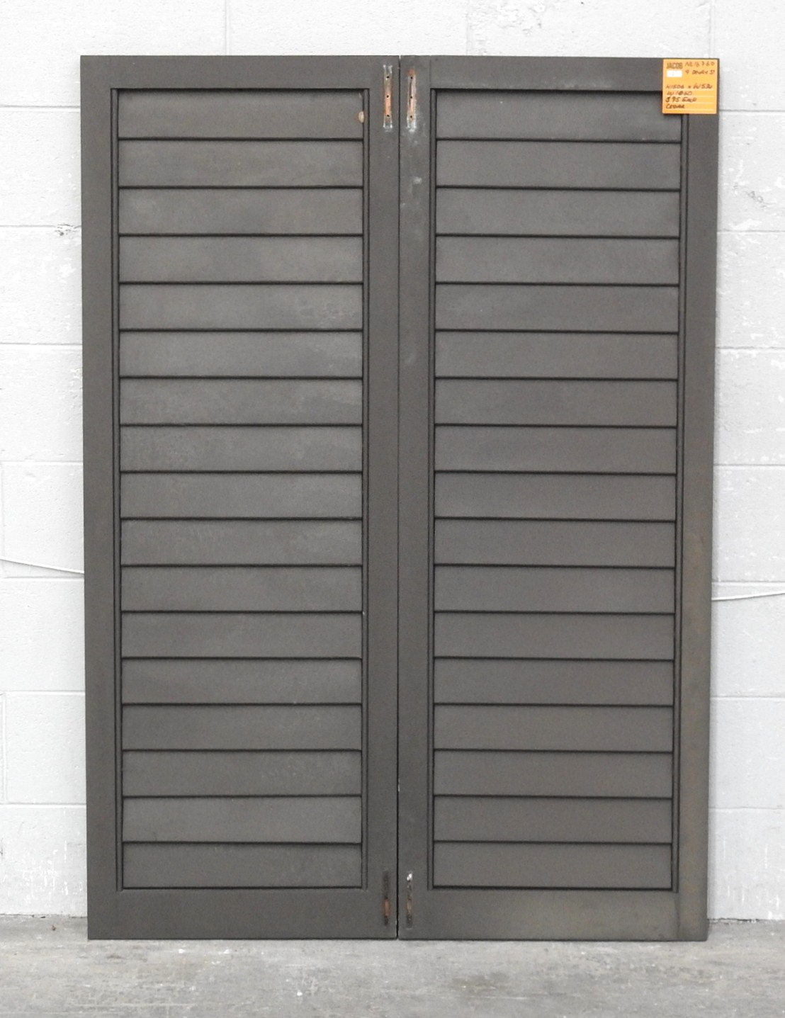Cedar Louvre Articulating Shutters - Dark Stain Finish