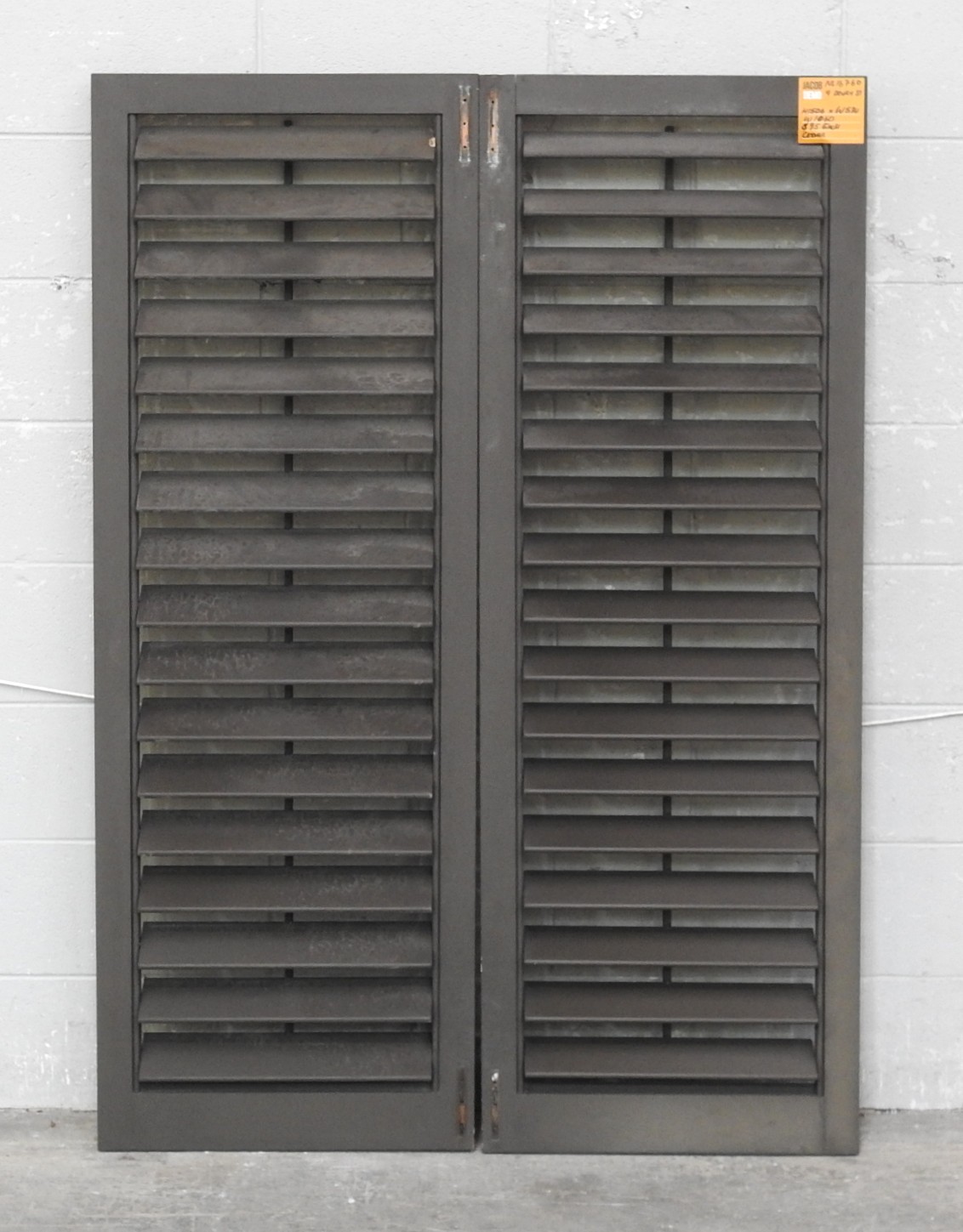Cedar Louvre Articulating Shutters - Dark Stain Finish