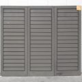 Cedar Louvre Articulating Shutters - Dark Stain Finish