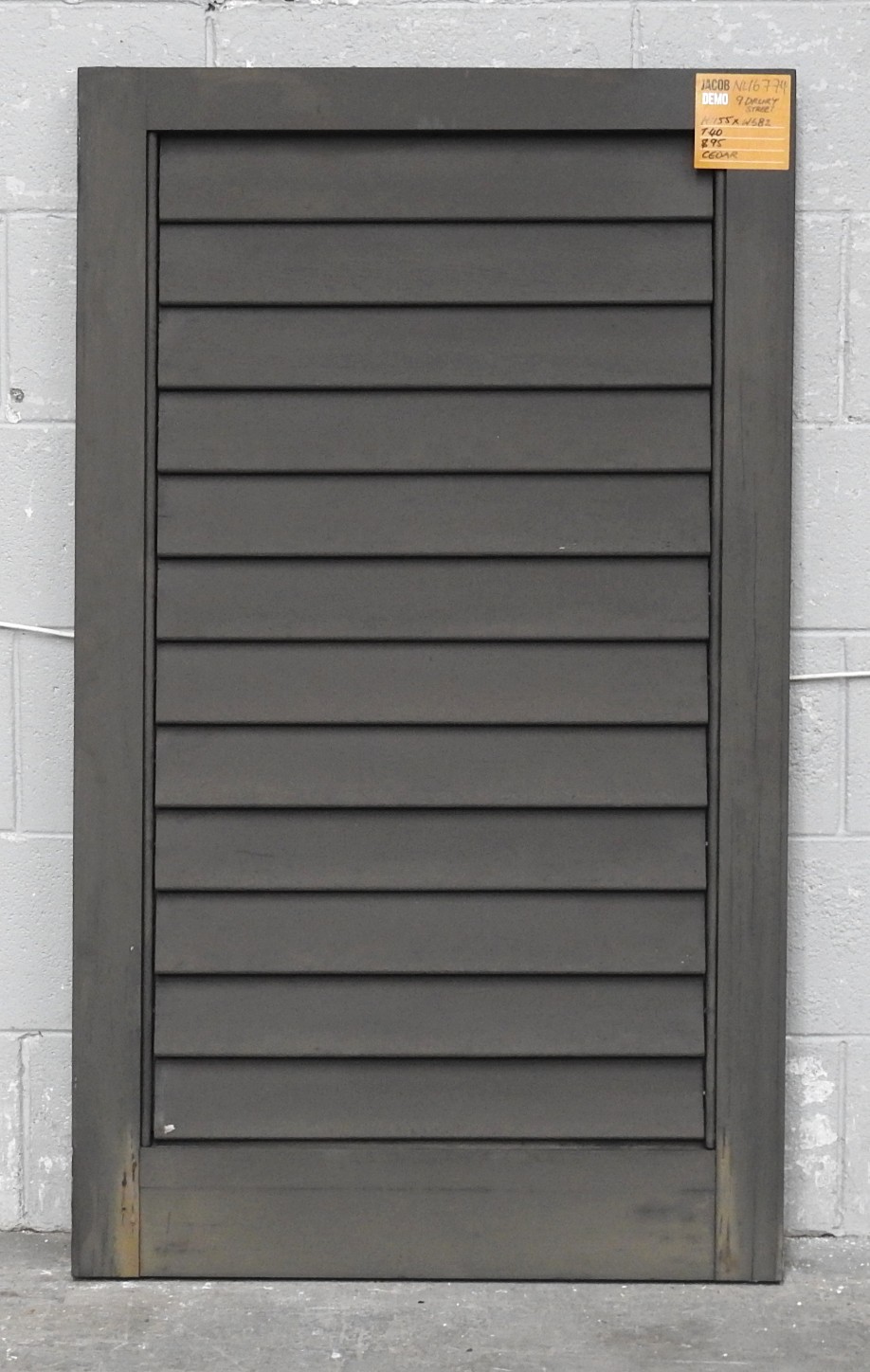 Cedar Louvre Articulating Shutters - Dark Stain Finish