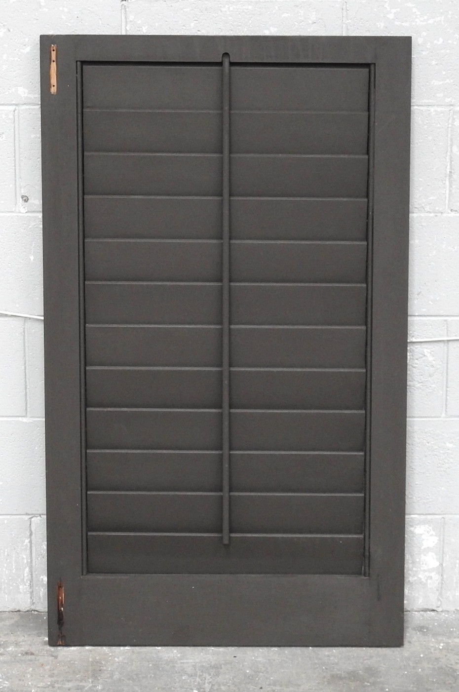 Cedar Louvre Articulating Shutters - Dark Stain Finish