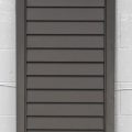 Cedar Louvre Articulating Shutters - Dark Stain Finish