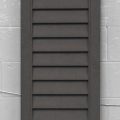 Cedar Louvre Fixed Vented Shutter - Dark Stain Finish