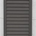 Cedar Louvre Fixed Vented Shutter - Dark Stain Finish