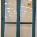 Denim blue aluminium French doors