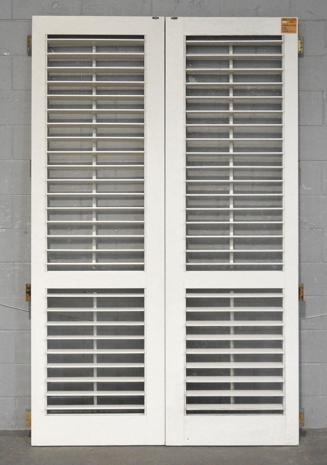 Tall Pair of Cedar Articulating Louvre Shutter/Doors