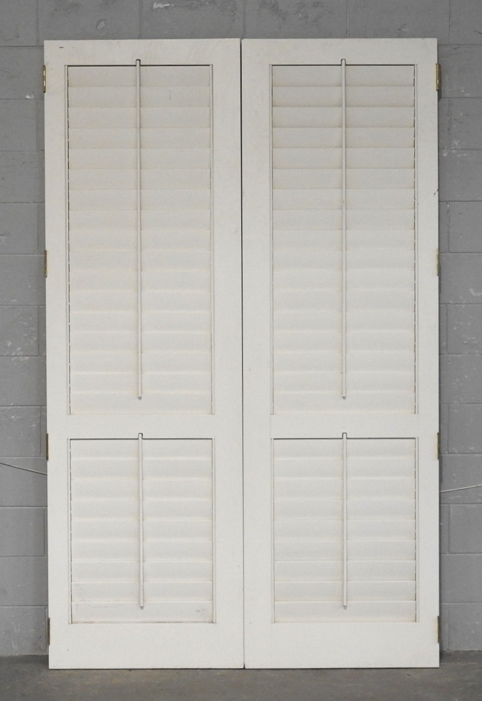 Tall Pair of Cedar Articulating Louvre Shutter/Doors