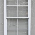 White Aluminium Double Hung Style Sliding Window