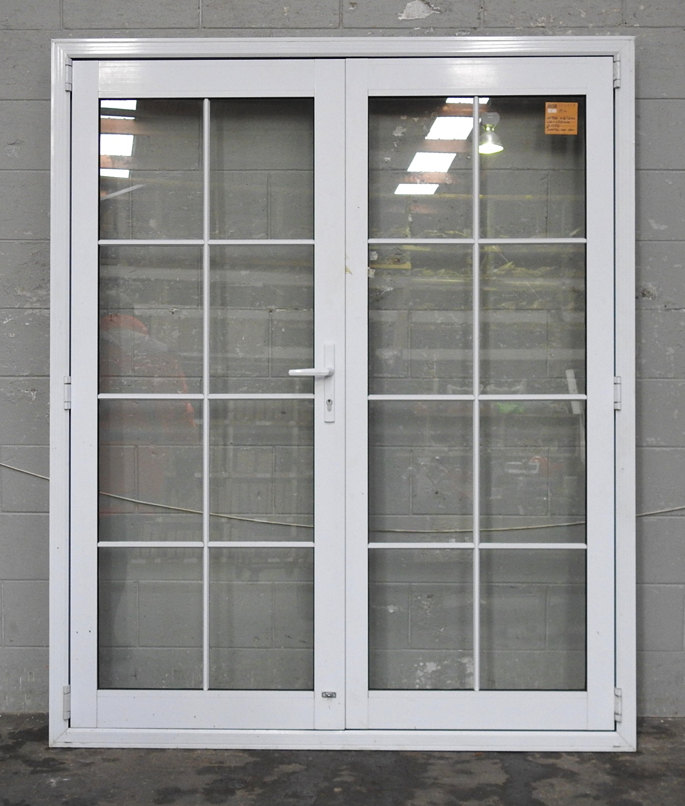 White Aluminium French Doors