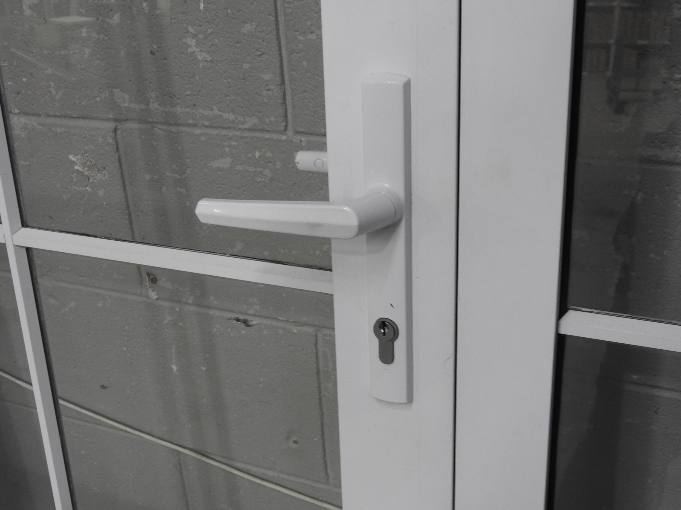 White Aluminium French Doors