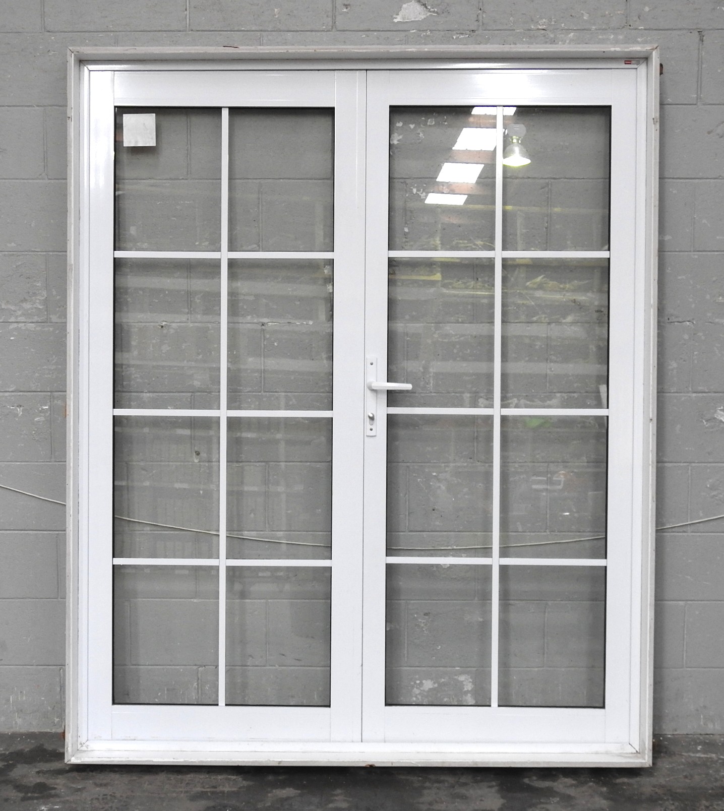 White Aluminium French Doors