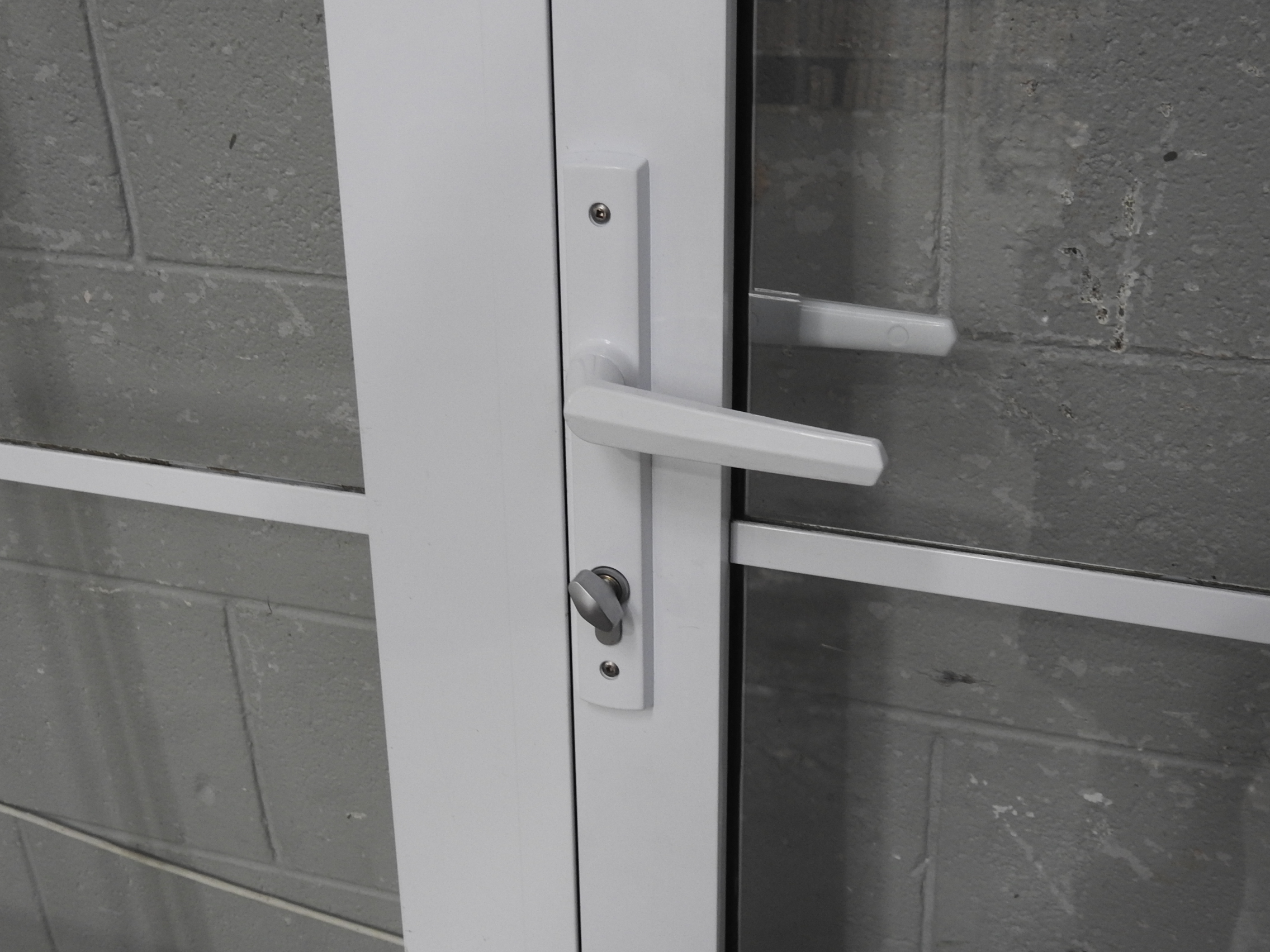 White Aluminium French Doors