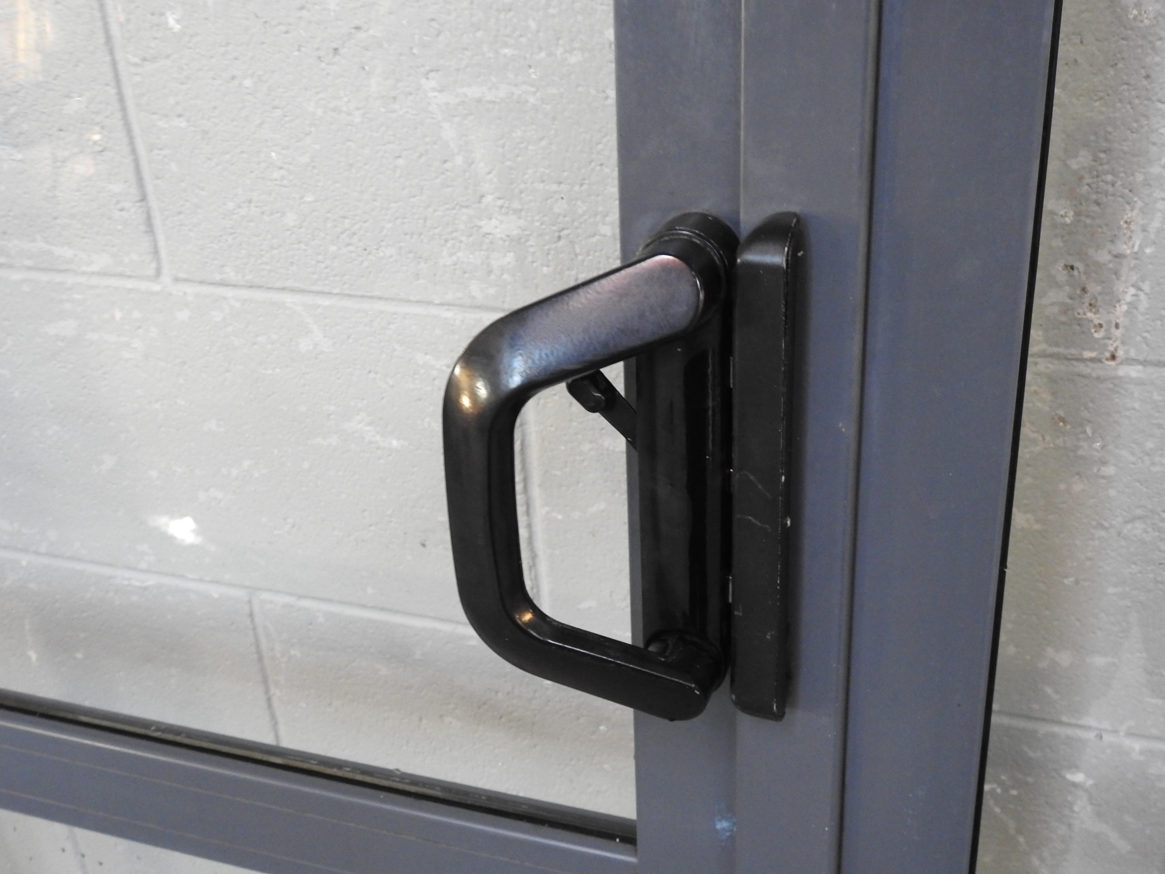 Denim Blue Aluminium Double Sliding Doors