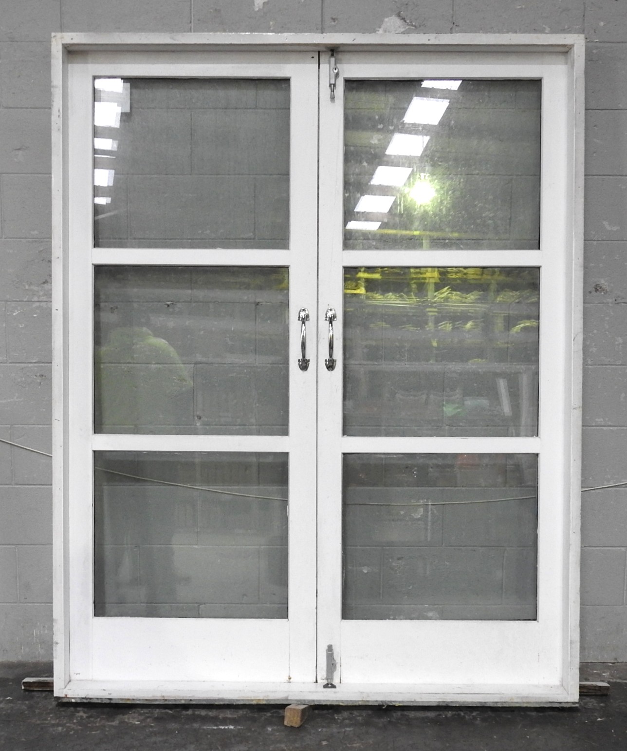 Wooden French 3-Light Doors - Double Glazed