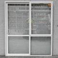 Off White Aluminium Sliding Door - Double Glazed