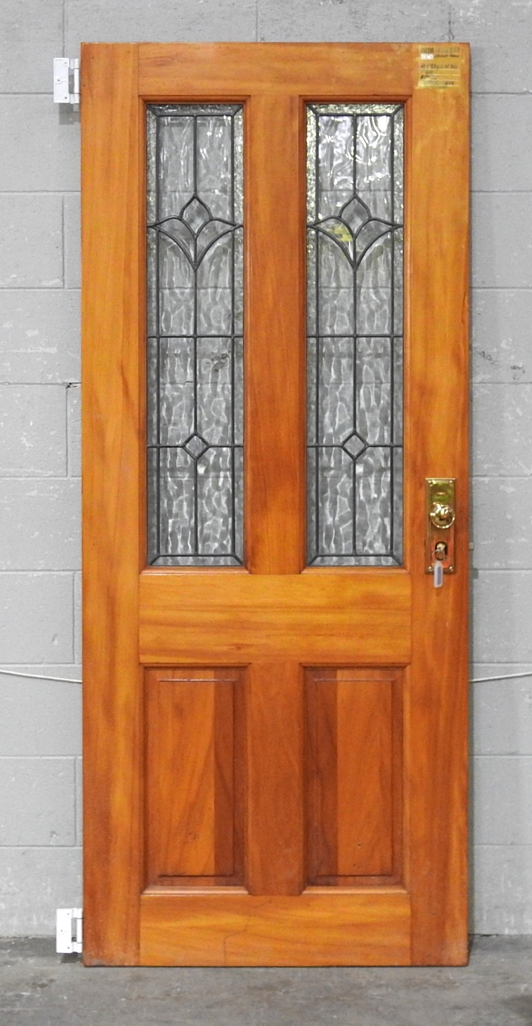 Wooden Villa Style Leadlight Door - Unhung