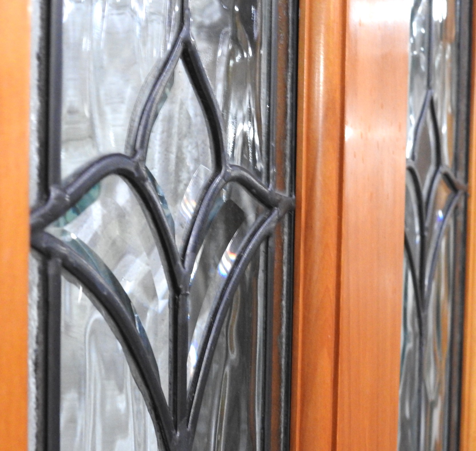 Wooden Villa Style Leadlight Door - Unhung
