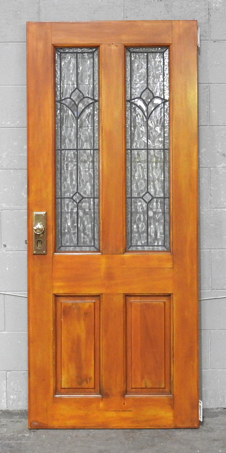 Wooden Villa Style Leadlight Door - Unhung