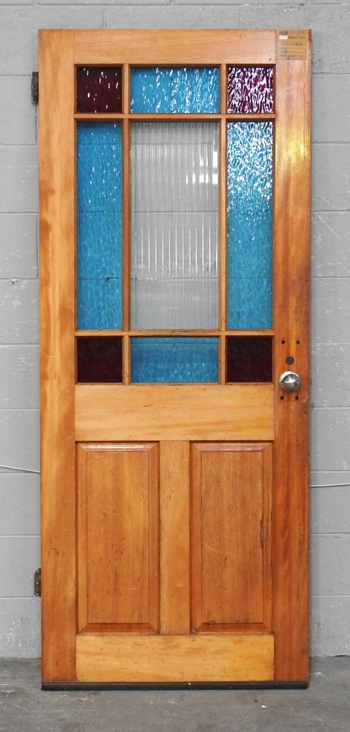 Wooden Villa Parlour Style Entry Door - Unhung