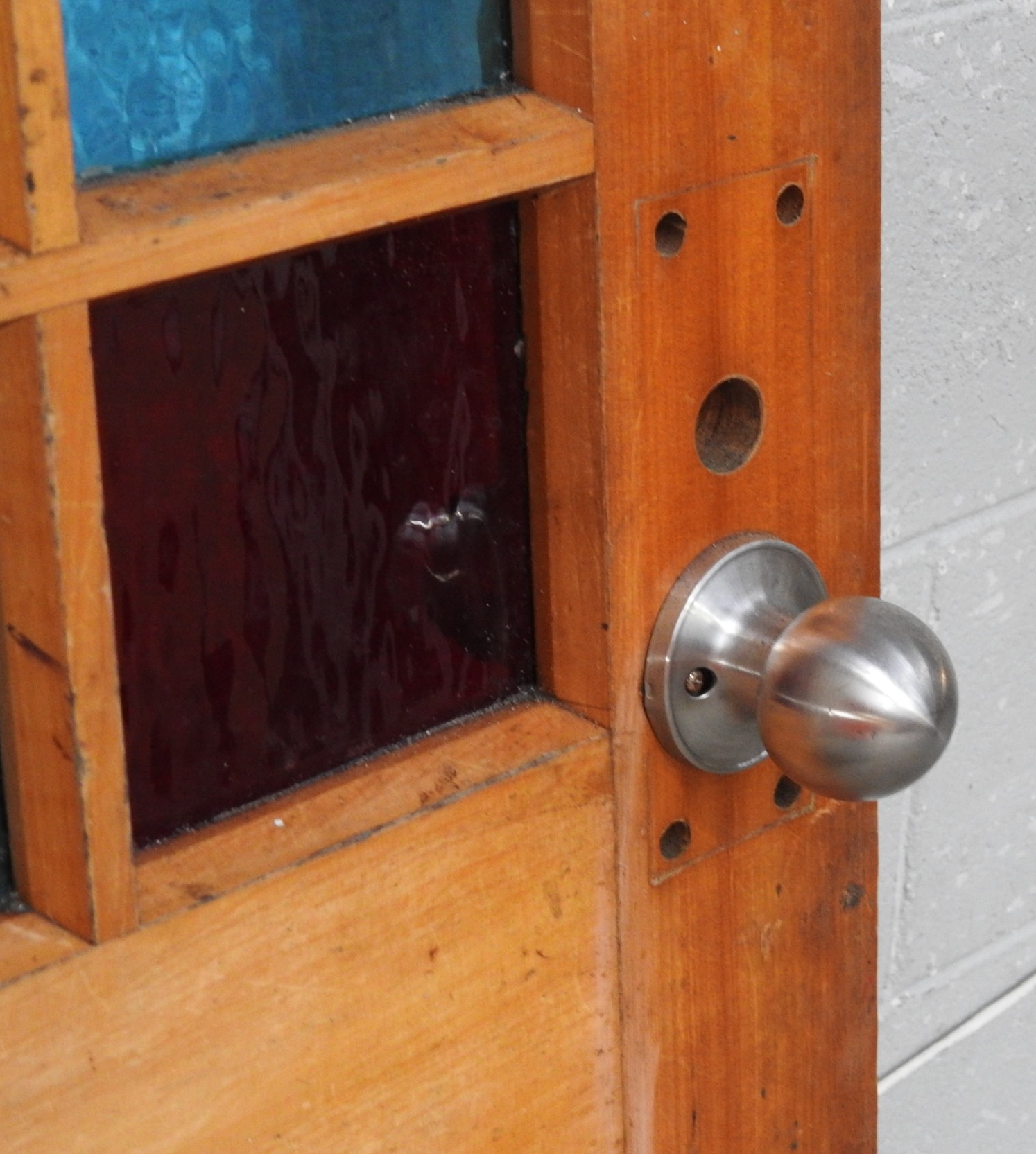 Wooden Villa Parlour Style Entry Door - Unhung