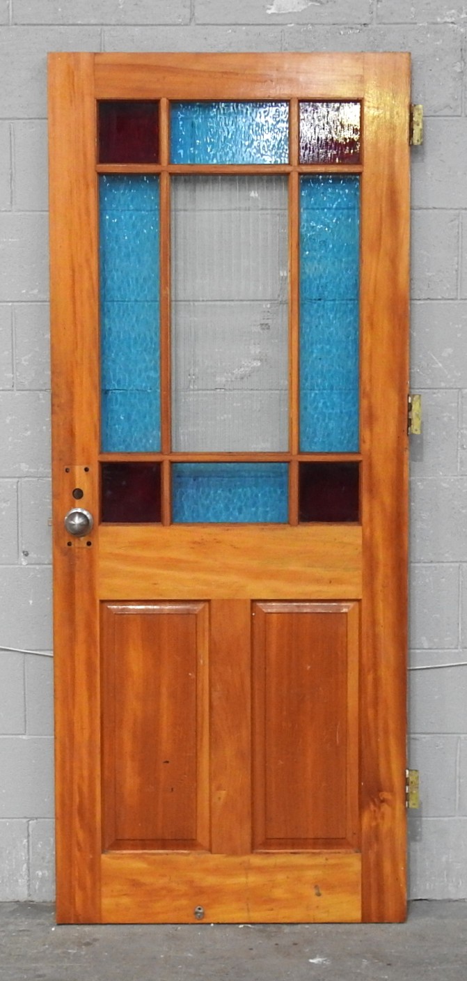 Wooden Villa Parlour Style Entry Door - Unhung