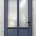 Denim Blue Aluminium Door With Toplight