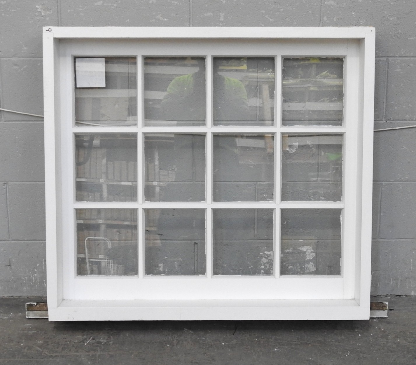 Colonial Style Wooden Fixed 12-Light Window